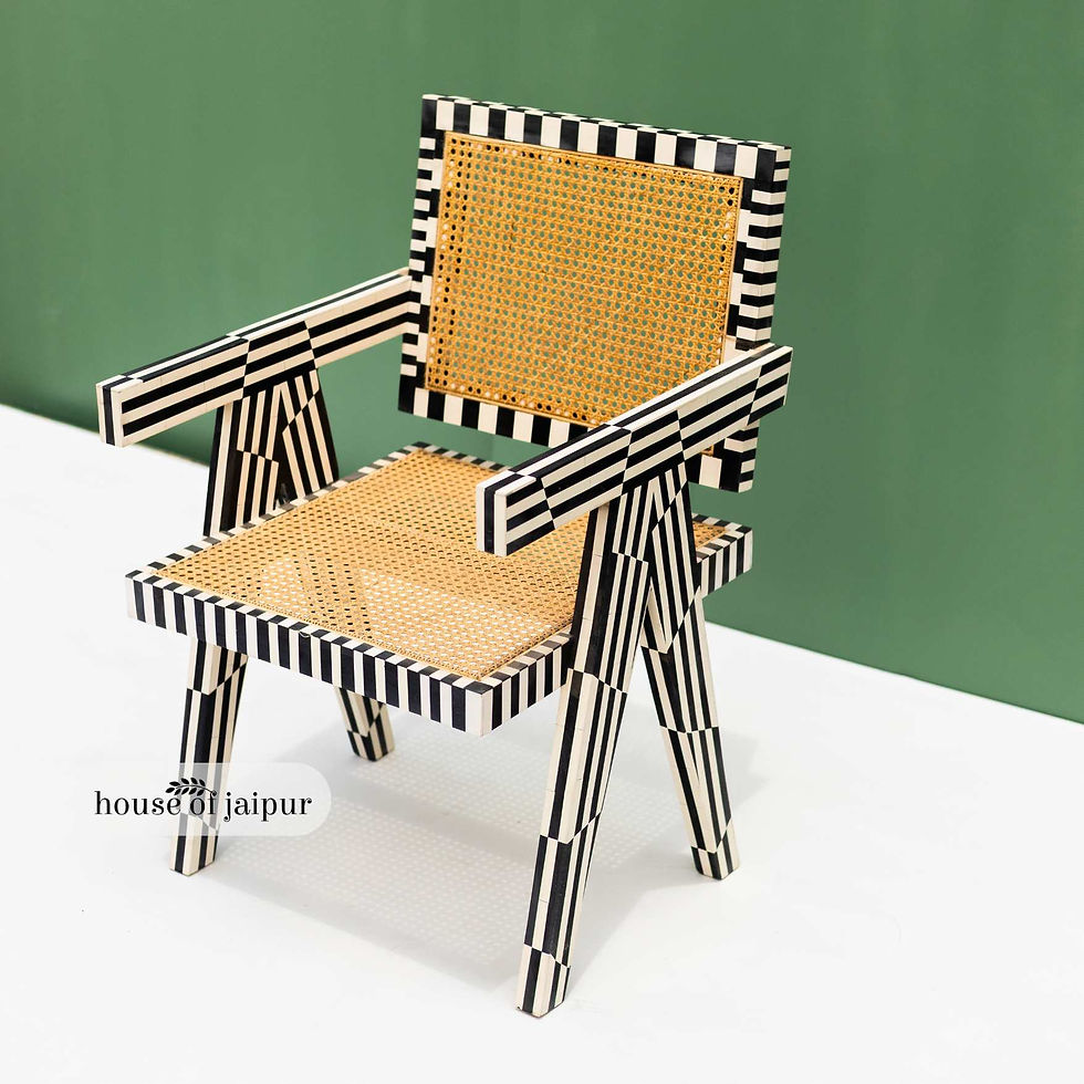 raya inlay chair, raya bone inlay chair, Chandigarh bone inlay chair