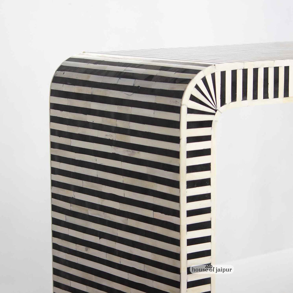 waterfall bone inlay console table, entryway table, bone inlay entryway table, bone inlay furniture