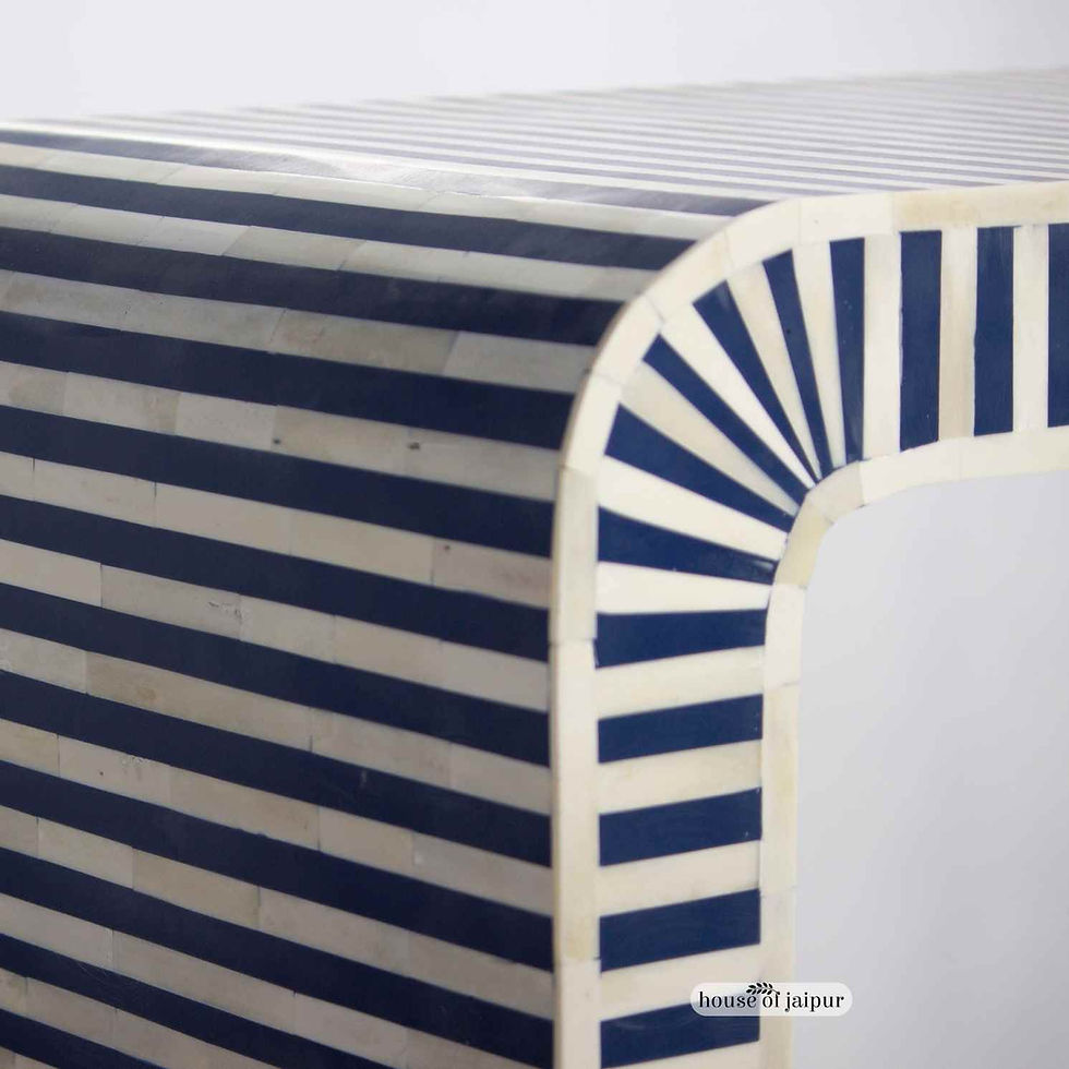 waterfall bone inlay table, bone inlay entryway table, bone inlay console table, bone inlay furniture