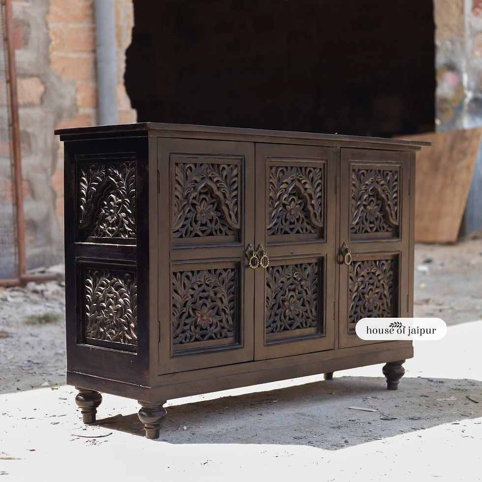 Thumbnail: Jaipur Hand-Carved Lattice Sideboard