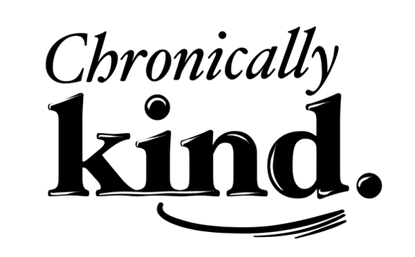 Chronically Kind Logo with Smiling Face