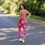 Thumbnail: Hot Pink Camo Women's Spandex Leggings