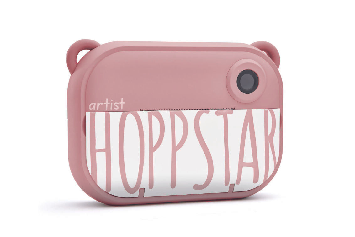 Hoppstar, aparat foto digital pentru copii cu printare instant,Artist Pink Blush