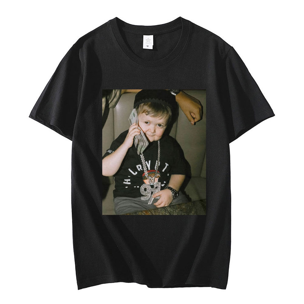 Hasbulla Fighting T-shirt Mini Khabib Blogger Graphic T-shirts Men Women High Qu