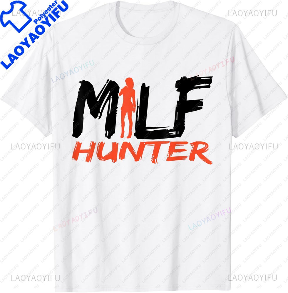 Miniatura: MILF Hunter | Funny Adult Humor Joke for Men Who Love Milfs T-Shirt Men Clothing
