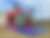 Inflatable bounce house with Mickey Mouse and friends