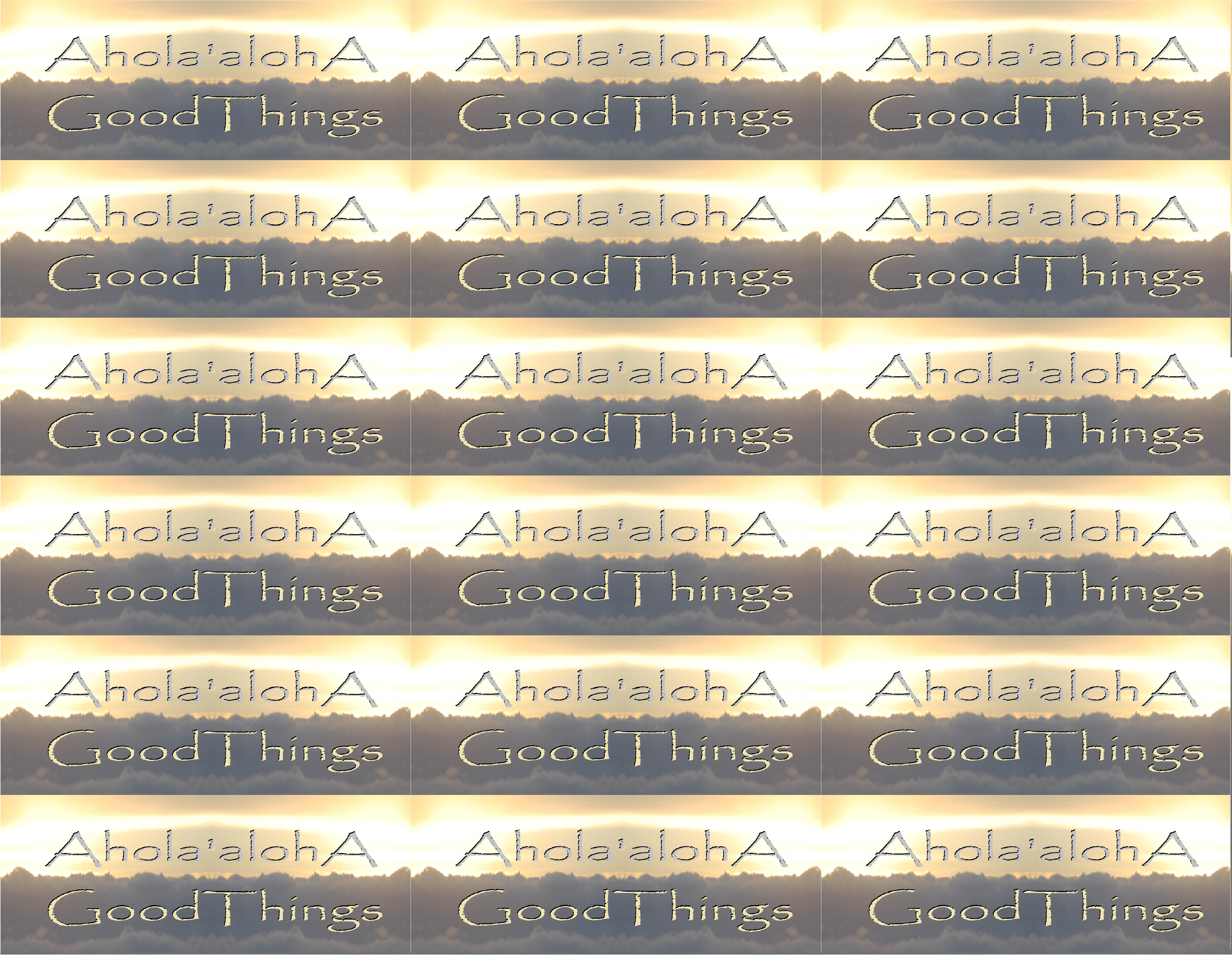 Ahola'alohA Good Thing 18 sticker dl