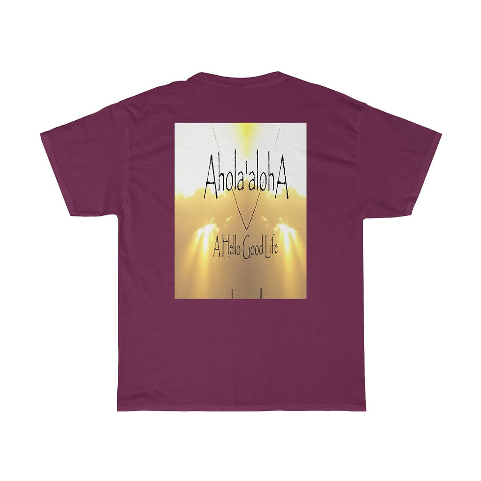 Thumbnail:  A Hello Good Life Ahola'alohA 1 Unisex Heavy Cotton Tee