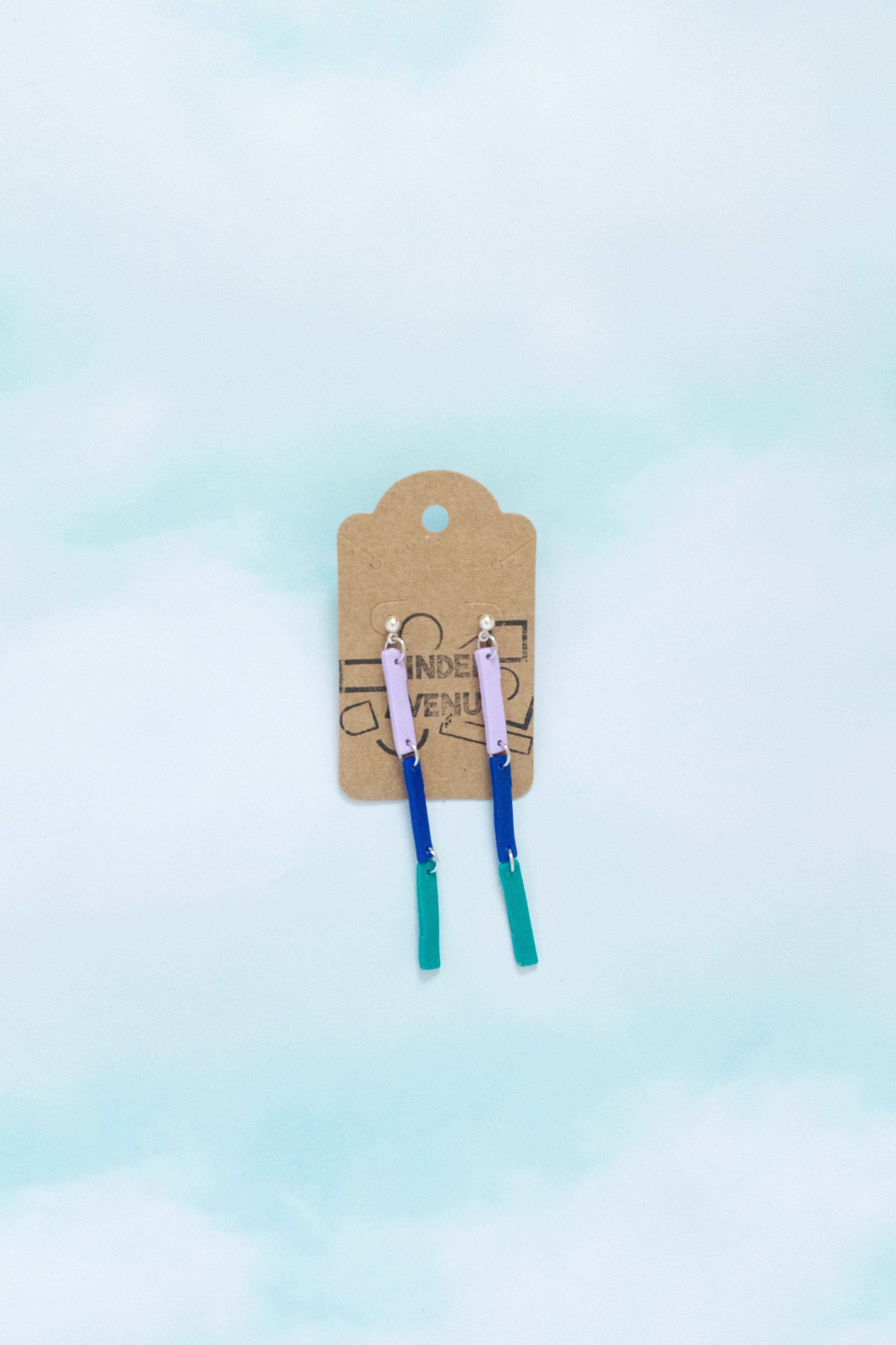 The Lynette in Lavender, Royal Blue, and Teal