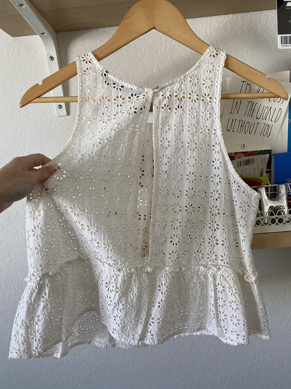 Thumbnail: Zara Lacey Open Back Summery Tank
