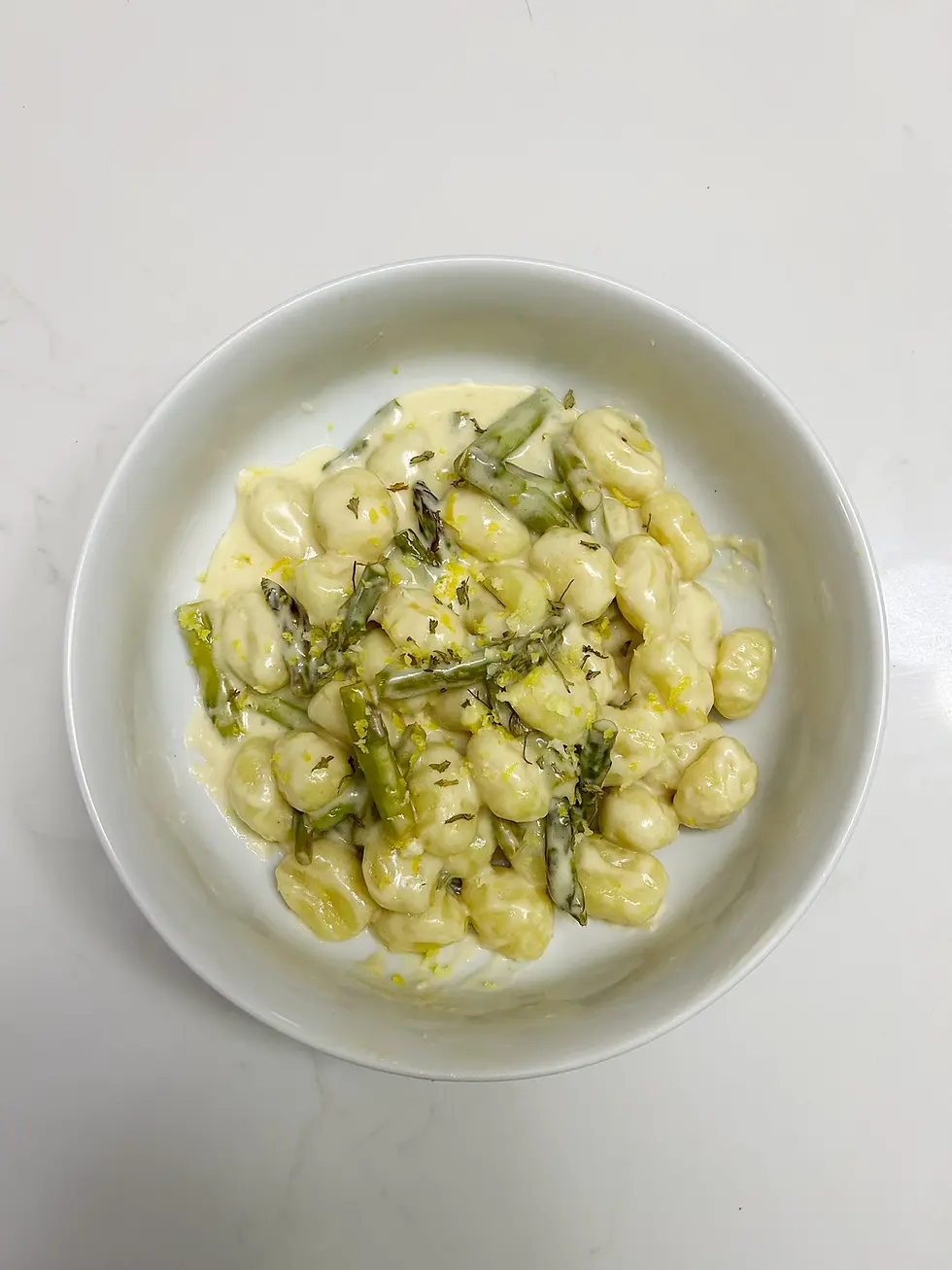 Homemade Gnocchi with Lemon Wine Sauce