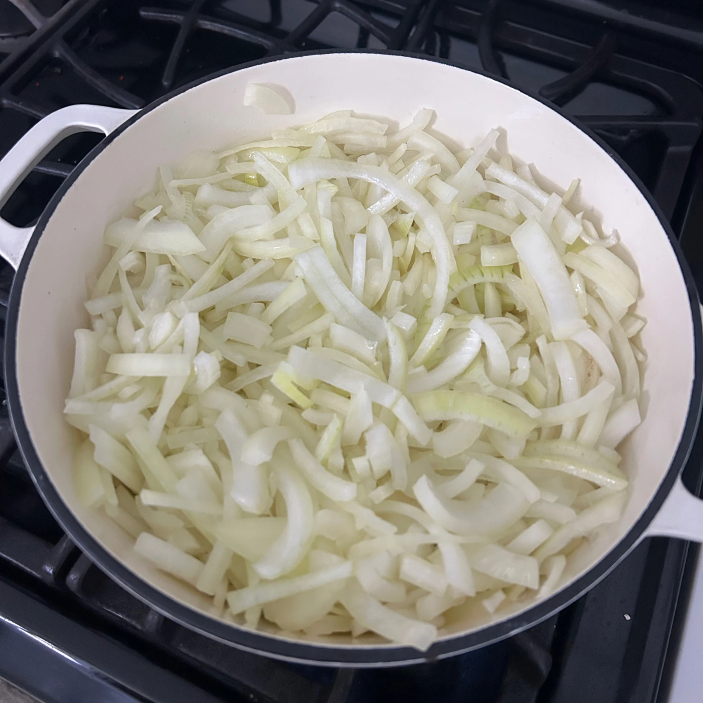 Onions in pot