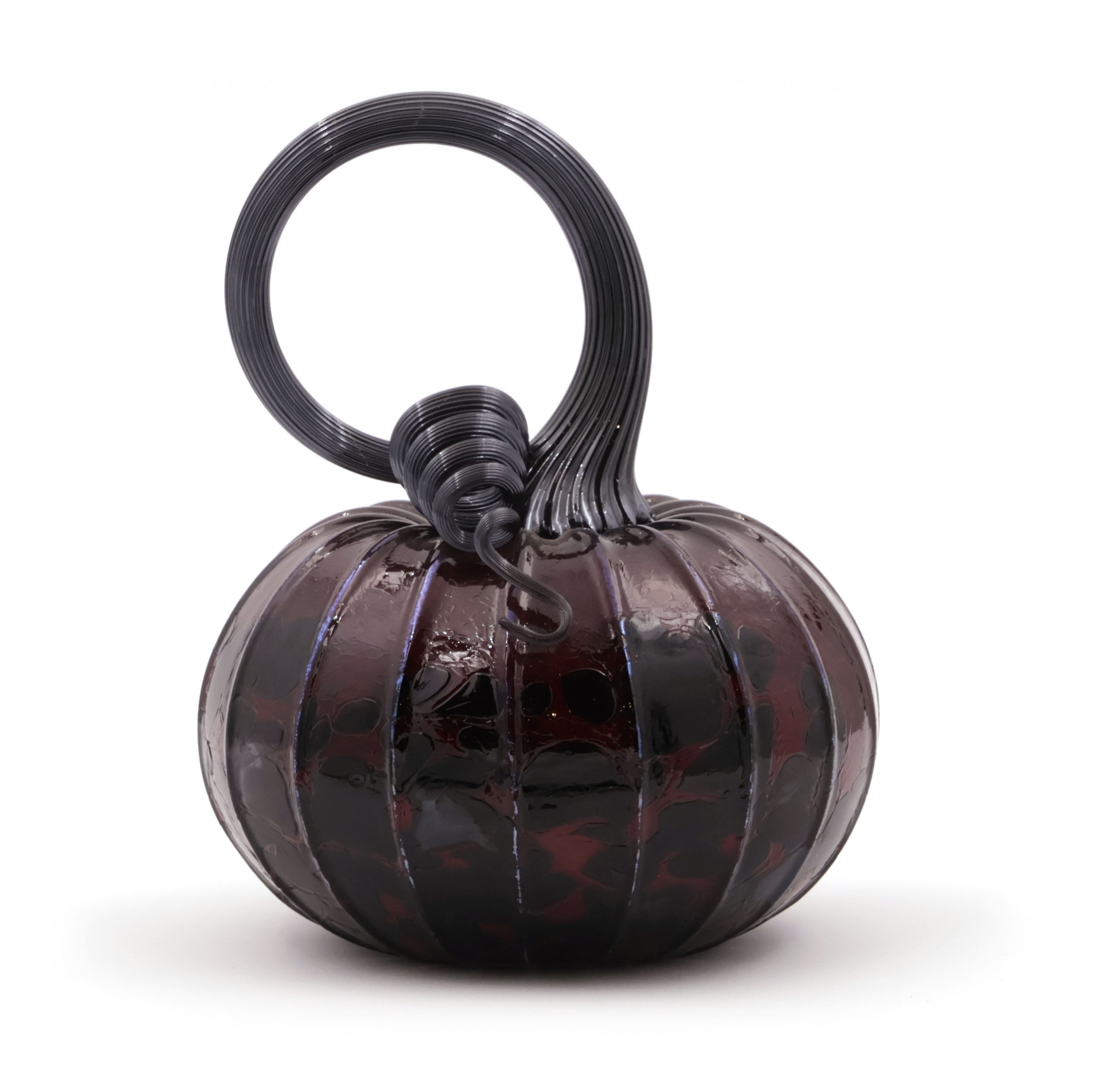 Black Widow Glass Pumpkin