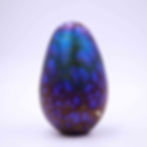 Thumbnail: Xyndrith Silver-Webbed Glass Dragon Egg