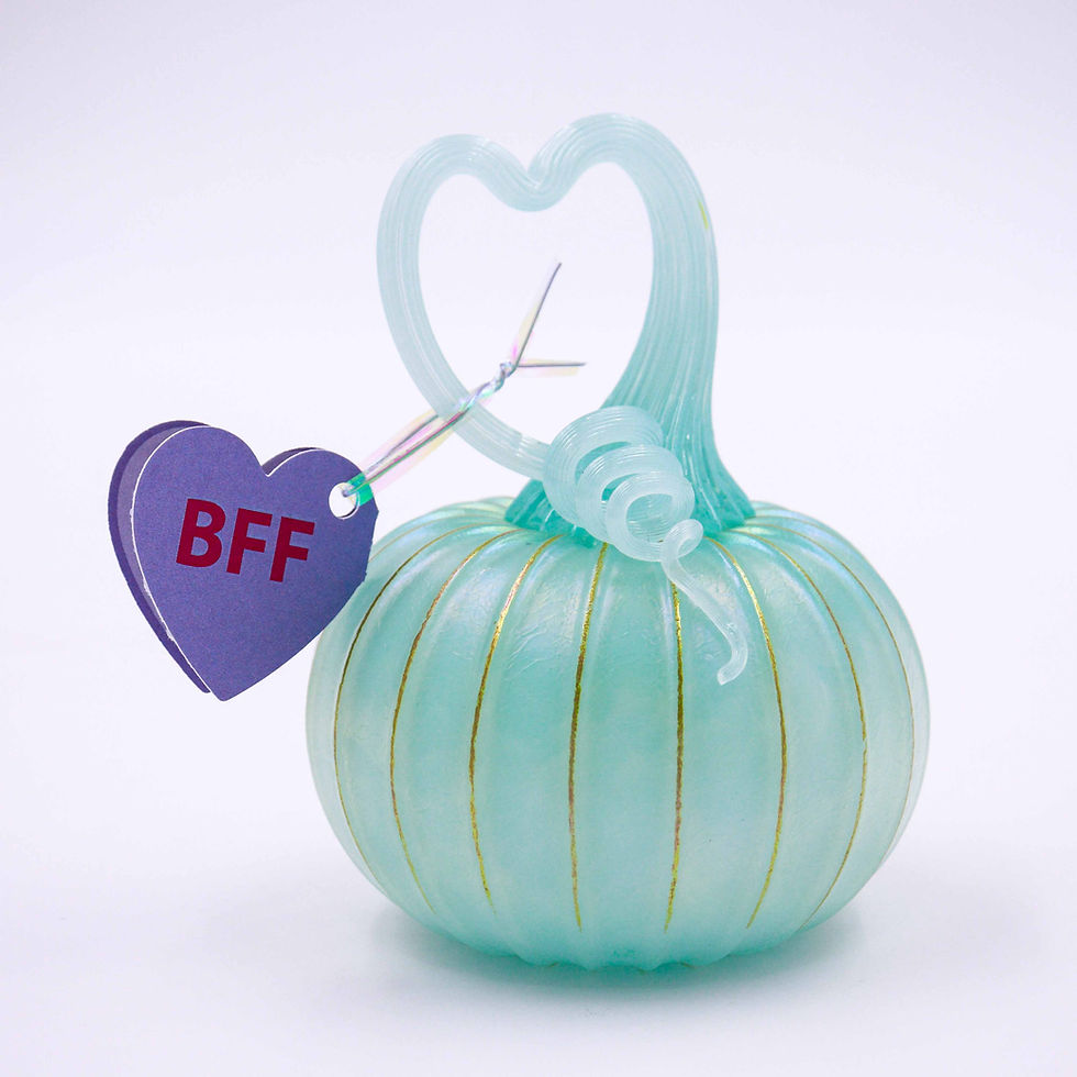 Thumbnail: Dream Creme Sweetheart Glass Pumpkin