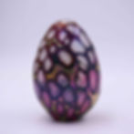 Thumbnail: Miravelle Silver-Webbed Glass Dragon Egg