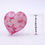 Thumbnail: Glow In The Dark Pink Clouds Glass Heart