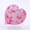 Thumbnail: Glow In The Dark Pink Clouds Glass Heart