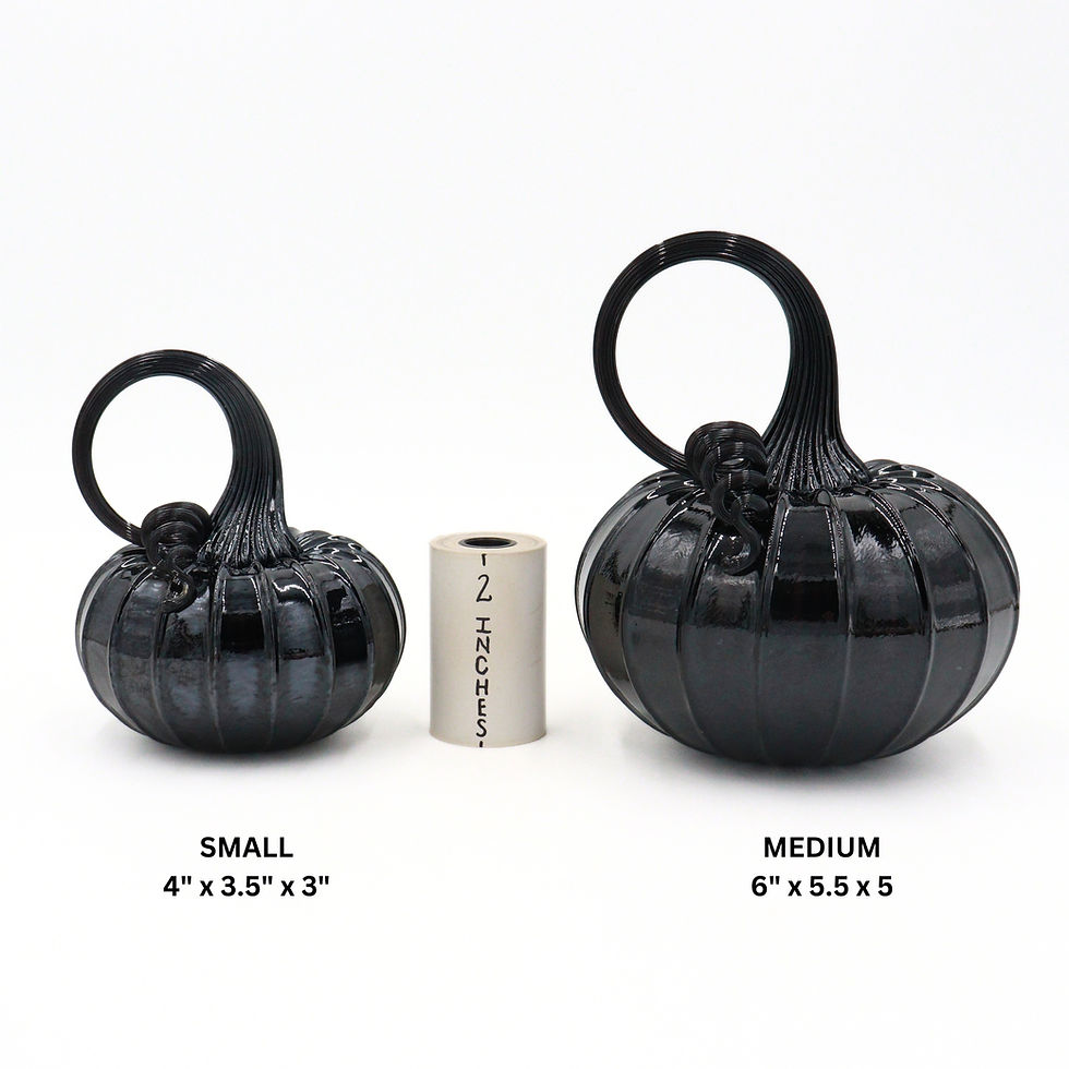 Thumbnail: Black Cadillac Glass Pumpkin