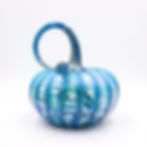 Thumbnail: Arctic Blue Glass Pumpkins