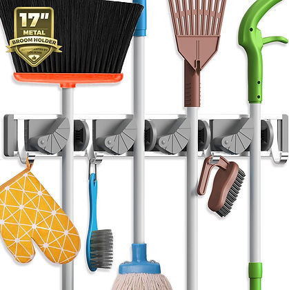 Holikme Mop Broom Holder Wall