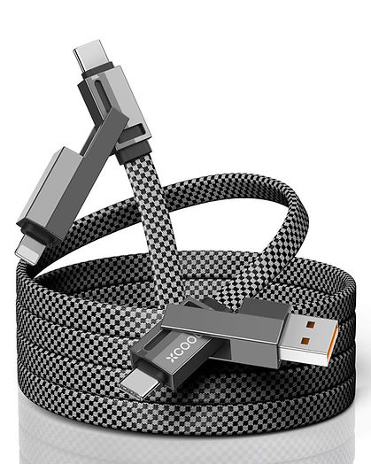 USB C Cable, 4-in-1 USB-C Cable (6ft)
