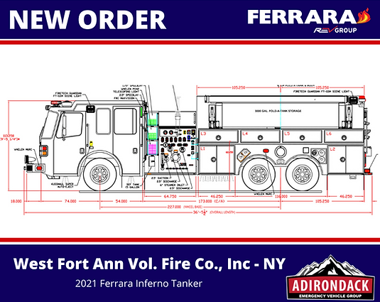 FERRARA - West Fort Ann Vol. Fire Co. - Custom Tanker