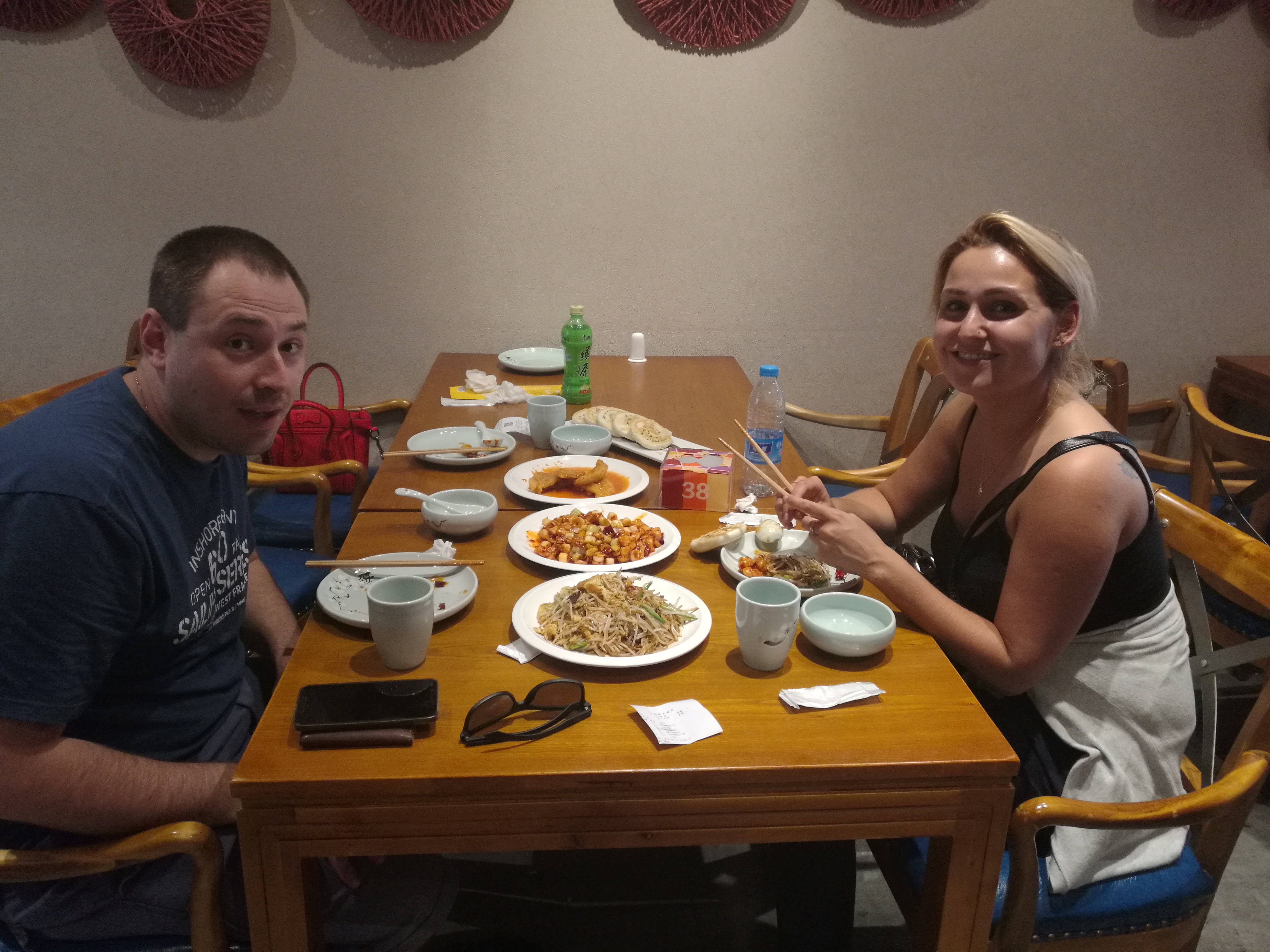eating Chinese food