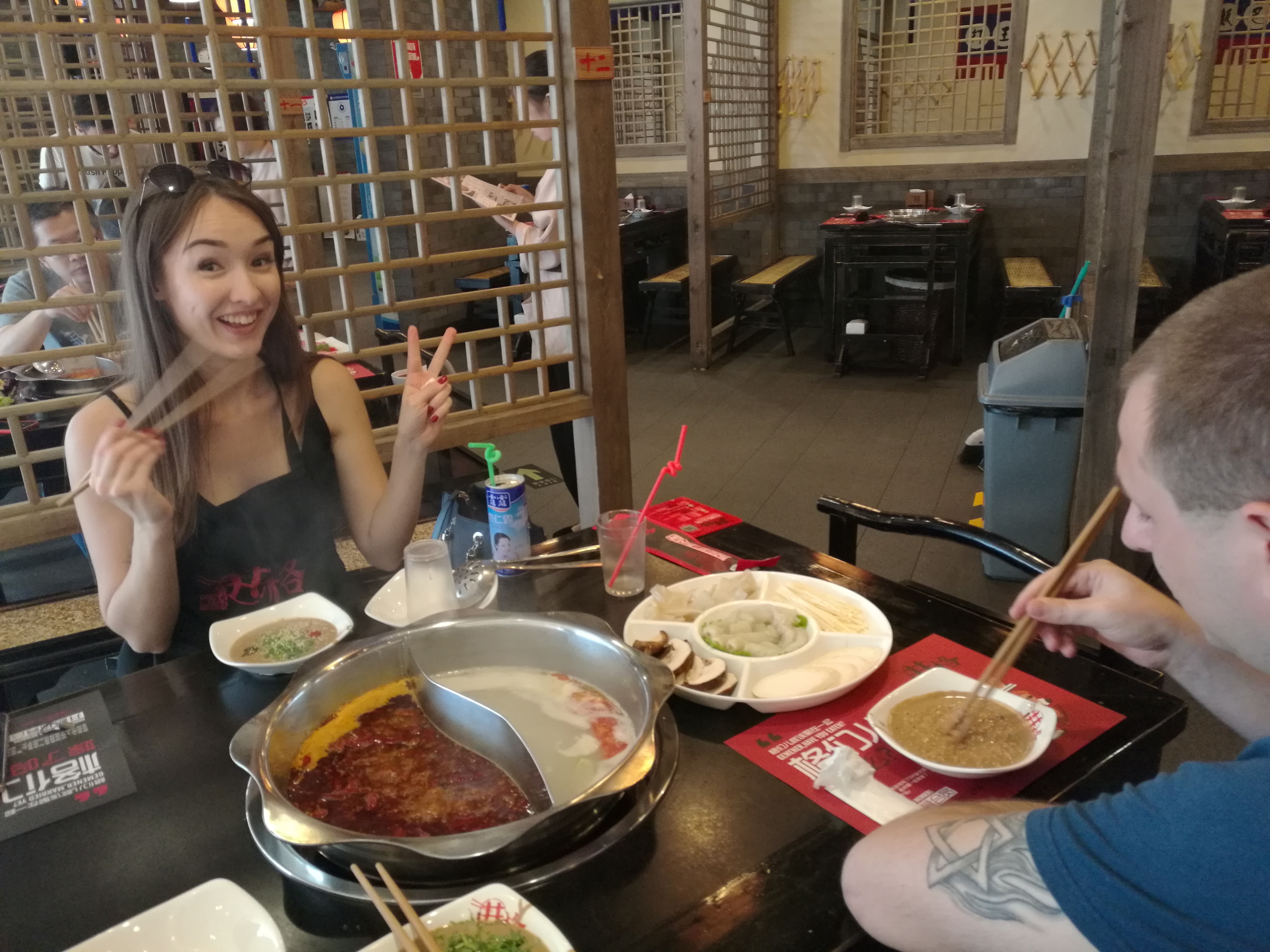 Eating hotpot