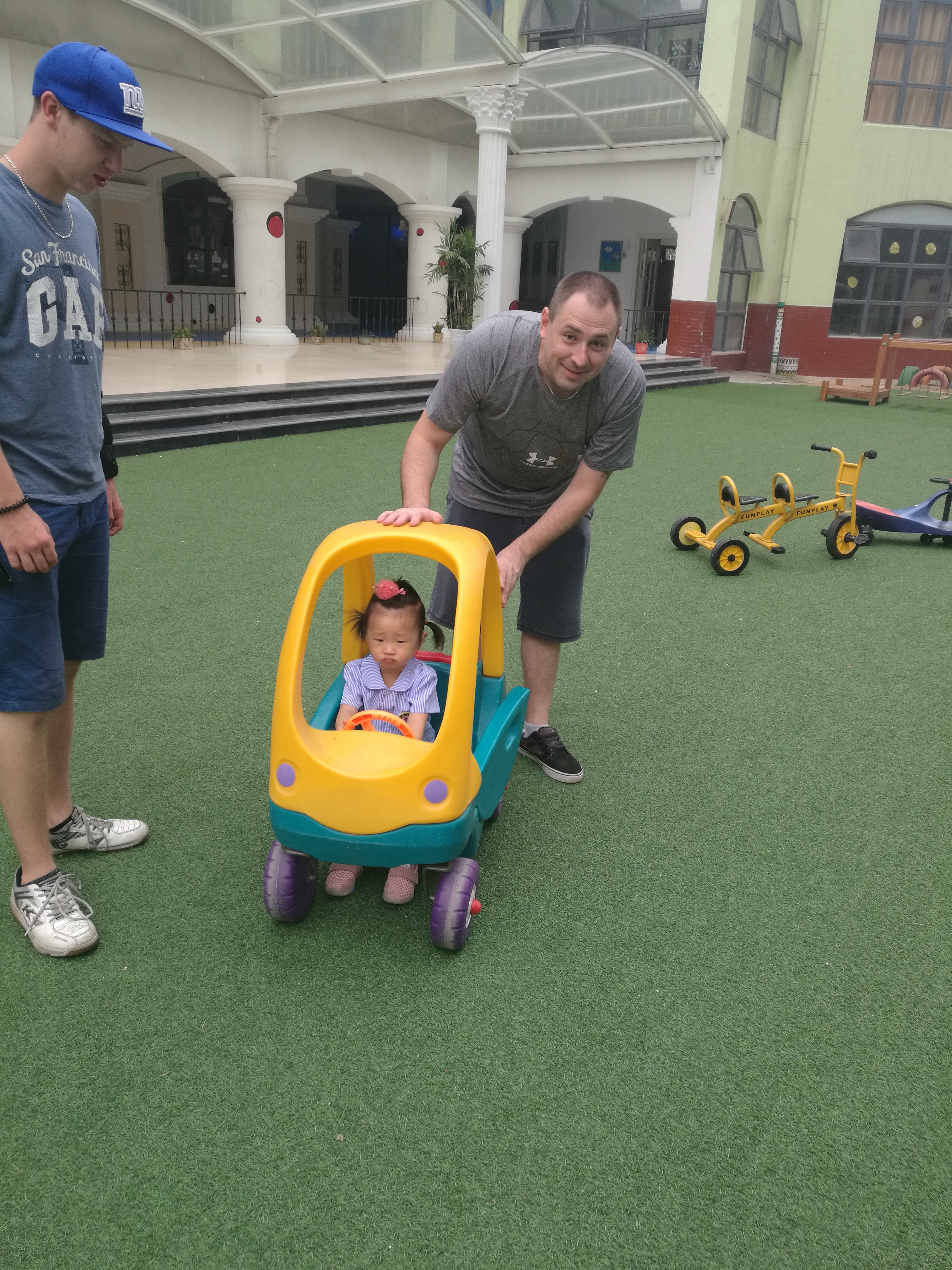 Playing with Chinese kid