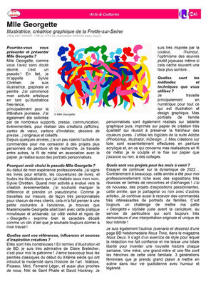 Mlle Georgette (Illustratrice, créatrice graphique) de La Frette-sur-Seine