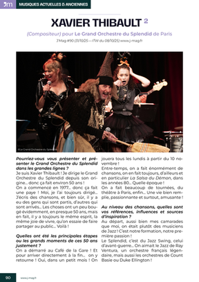 Xavier Thibault pour Les 50 ans de Le Grand Orchestre du Splendid de Paris