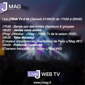 Prog' live J'Web Tv #44 (21/06/25)