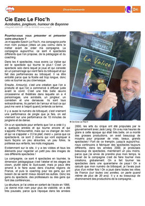 Cie Ezec Le Floc'h (Acrobates, jongleurs, humour) de Bayonne