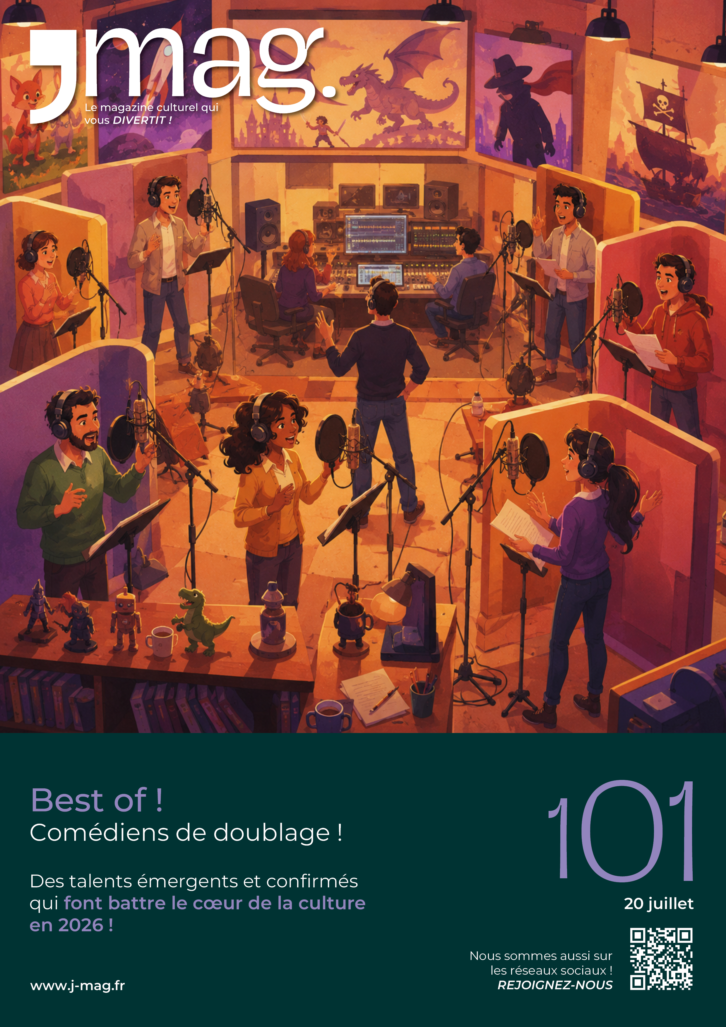 J'Mag #101 (20/07/26) - Best of Comédiens de doublage