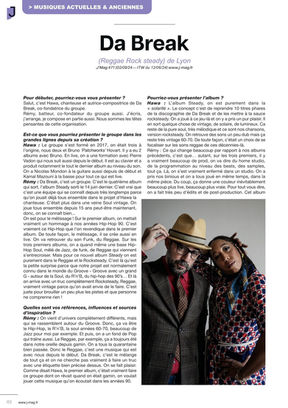 Da Break (Reggae, Rock steady) de Lyon