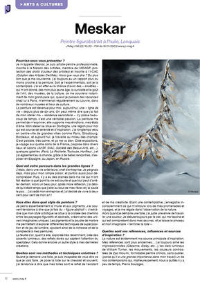 Meskar (Peintre figurabstrait à l'huile) de Lanquais