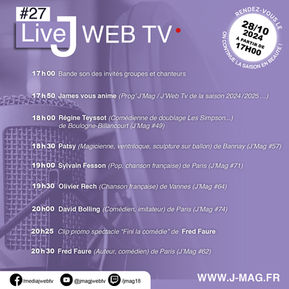 Prog' live J'Web Tv #27 (28/10/24)