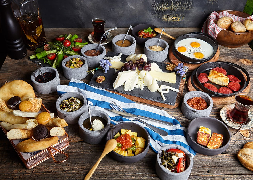 Kahvaltı sofrası.