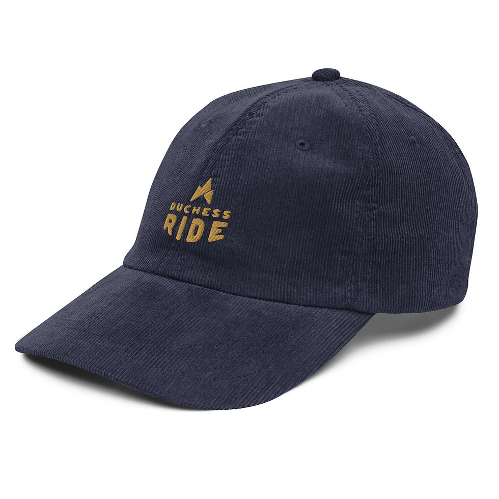 Thumbnail: Duchess Ride embroidered vintage corduroy cap
