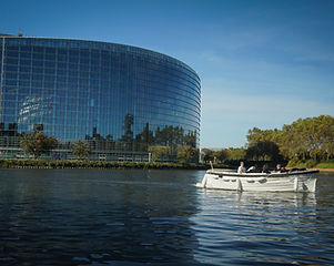 Parlement Européen de Strasbourg en bateau