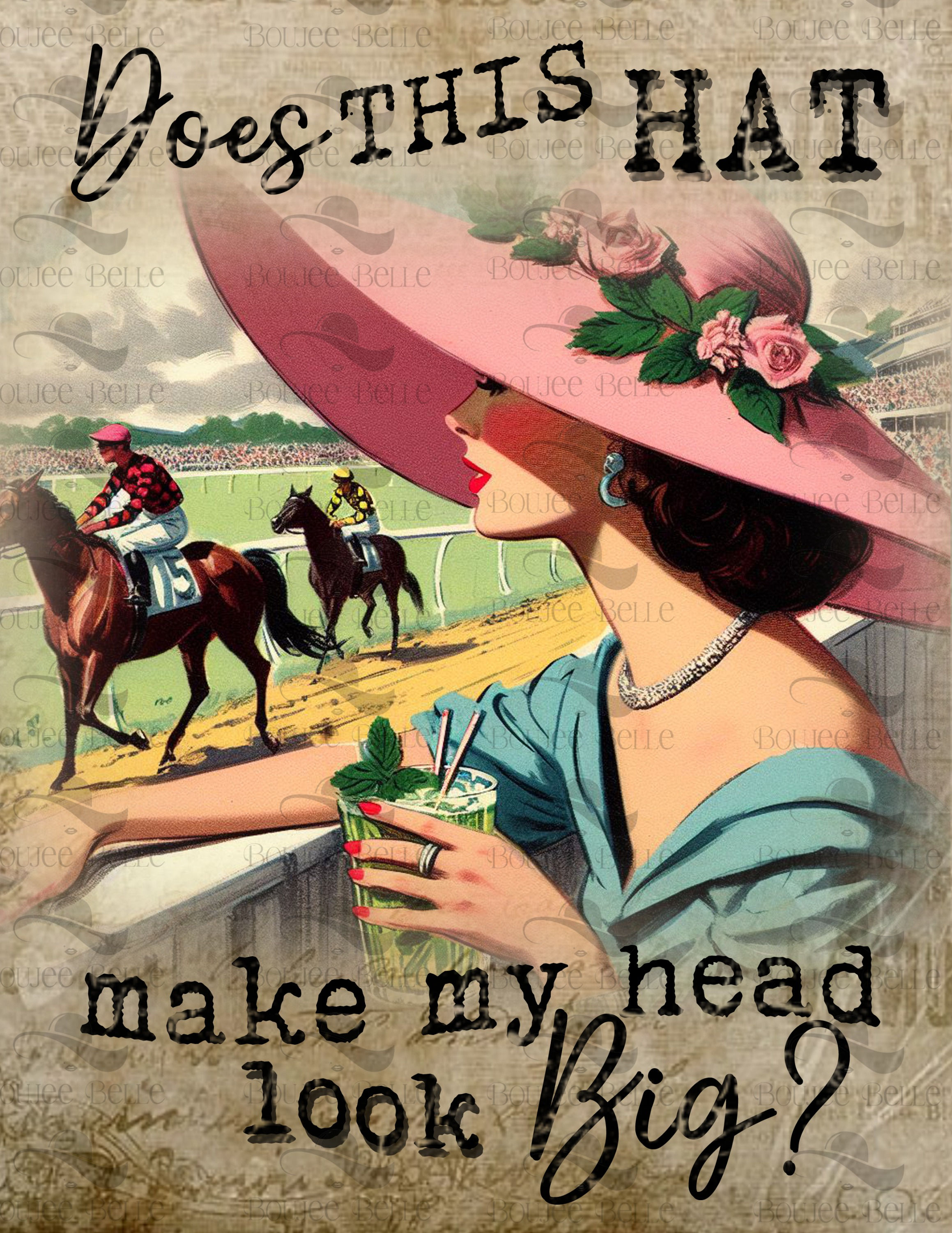 Graphic Patch - Does This Hat Make My Head Look Big 8x10.5