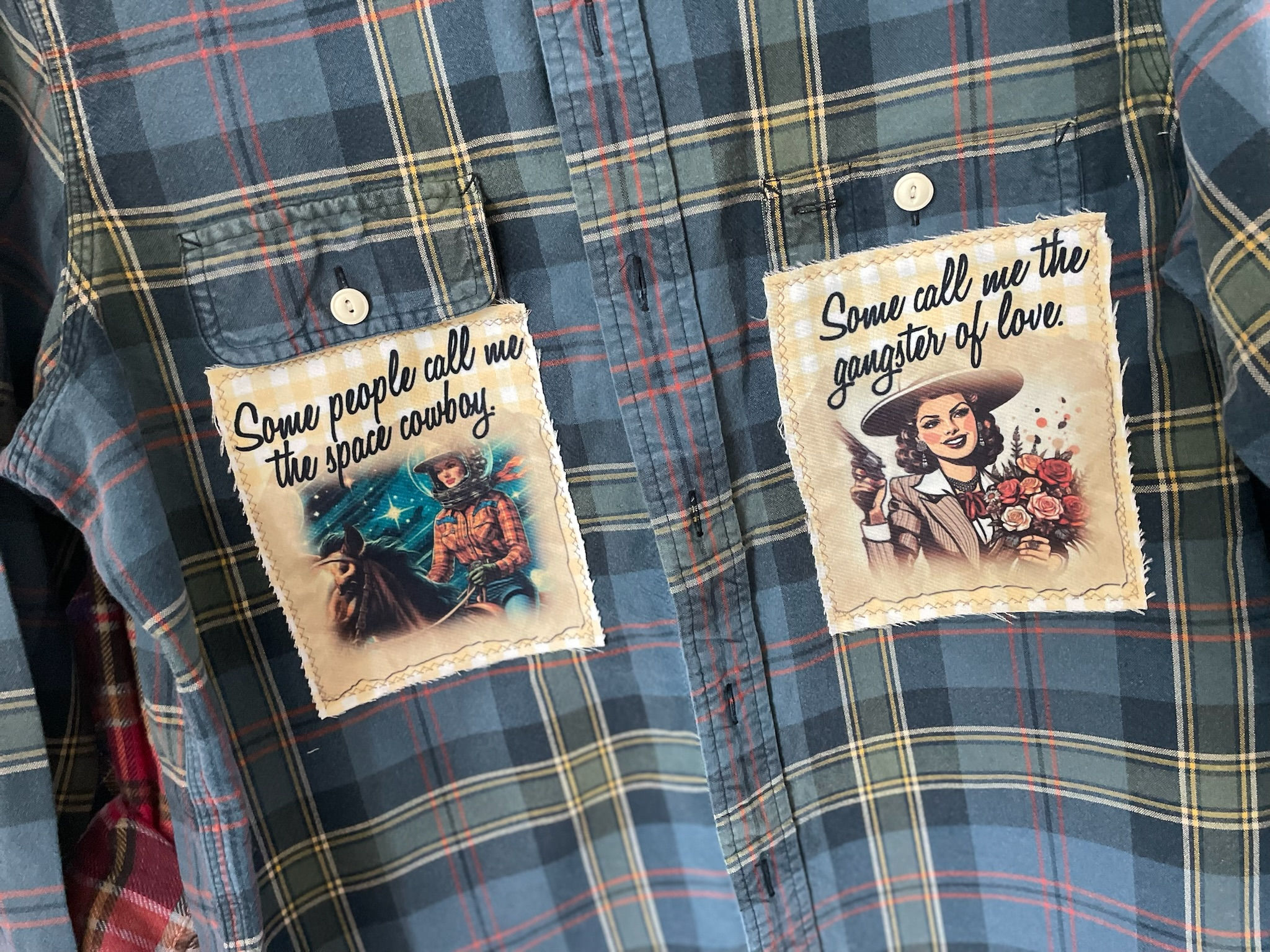 In store only * Graphic Denim-Like, Upcycled - Steve Miller Joker (L)