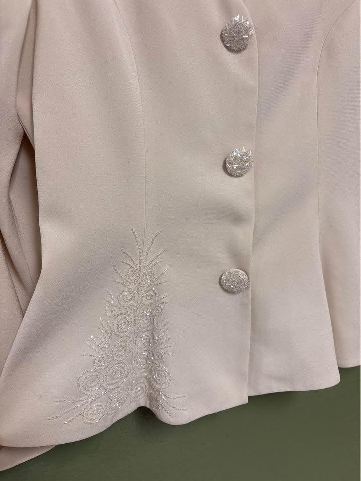 Thumbnail: Vintage Daymor Couture Cream Jacket With Beaded Details