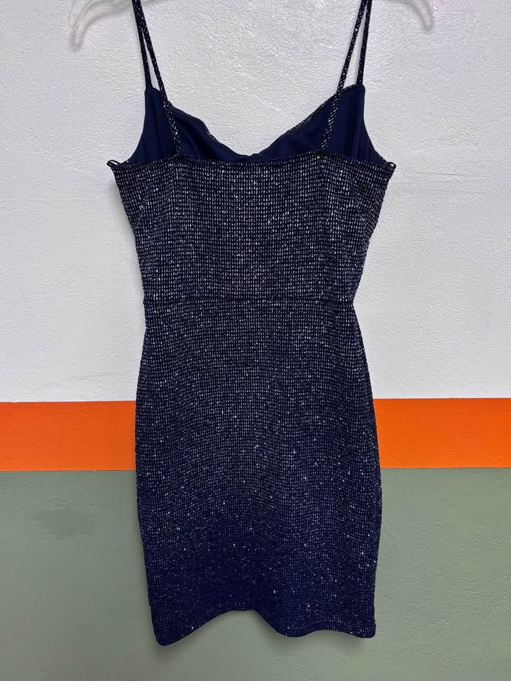 Thumbnail: Lovely Day Cecilia Cowl Neck Shimmery Mini Dress