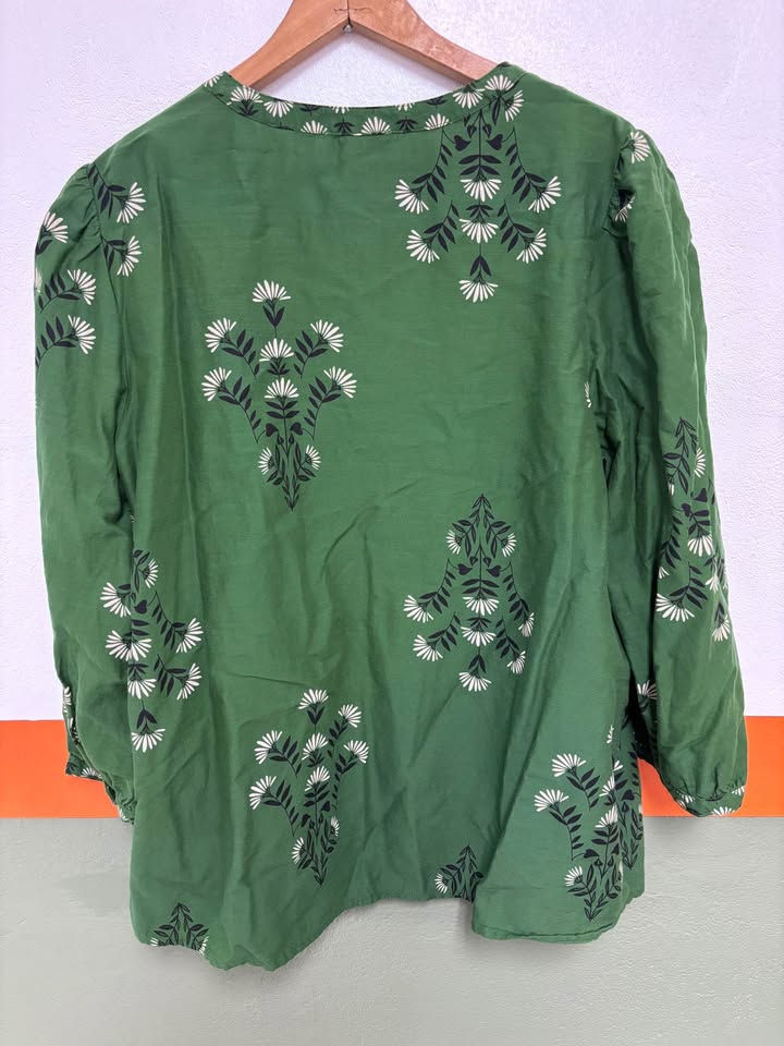 Thumbnail: Green Top With 3/4 Sleeves