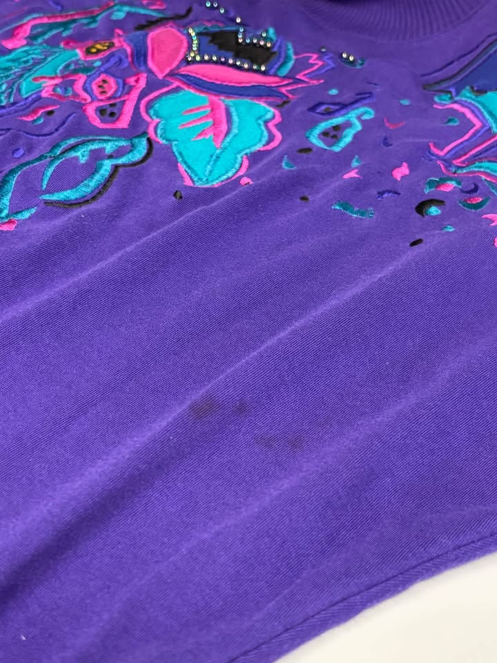 Thumbnail: Purple Stephanie 90s Grandma Sweater