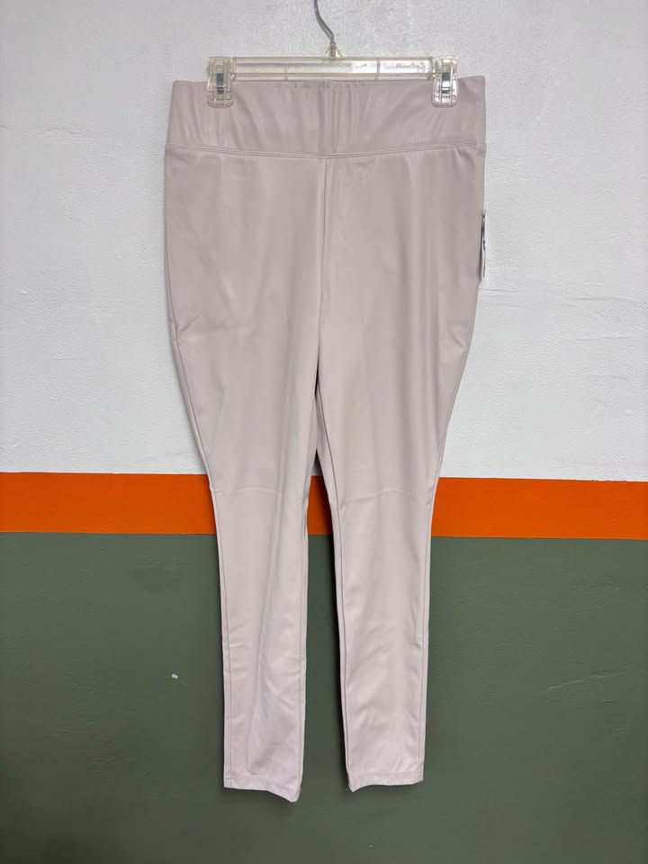 Thumbnail: NWT Beige Pleather Leggings