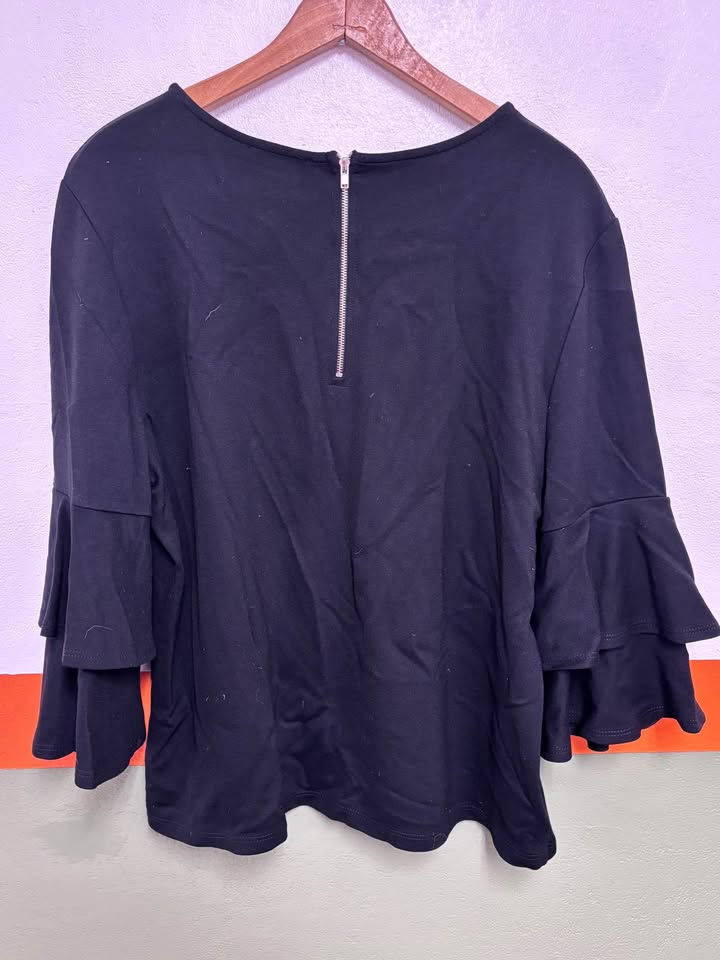 Thumbnail: Stretchy Black Slacks Size 4