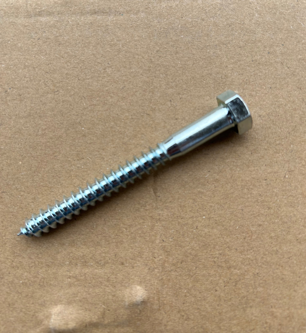 Thumbnail: 5/16"x3" Zinc Lag Screw